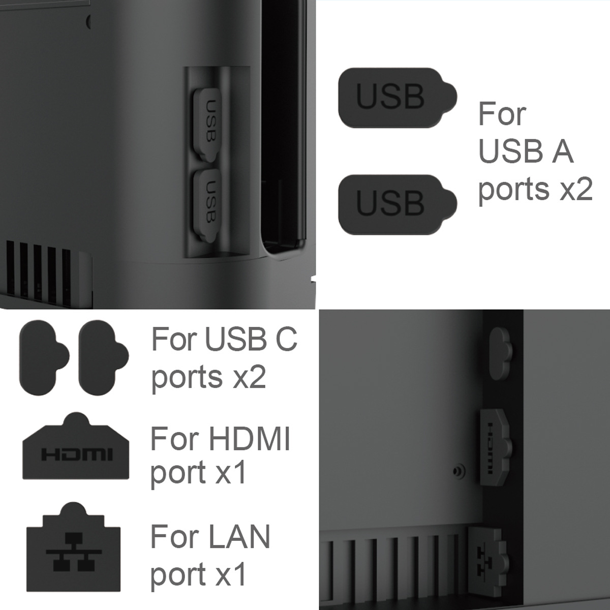 ชุดปลั๊กกันฝุ่นซิลิโคนสำหรับสว - Gaming Console Buttons บทวิจารณ์และราคา